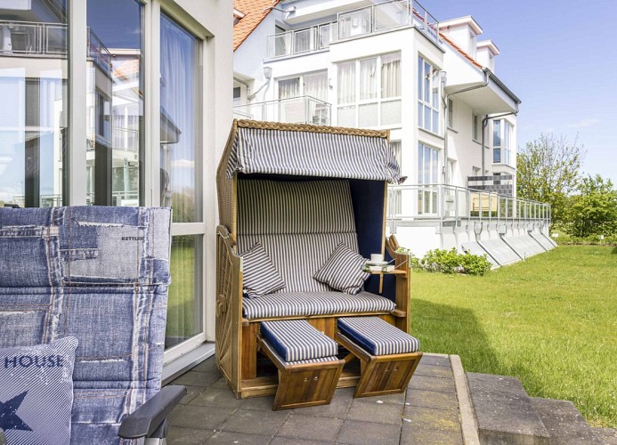 kuscheliger Strandkorb
