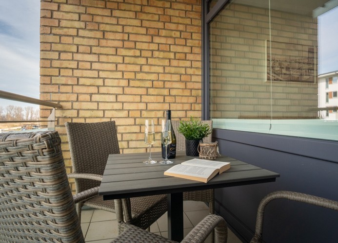 gemütlicher Balkon
