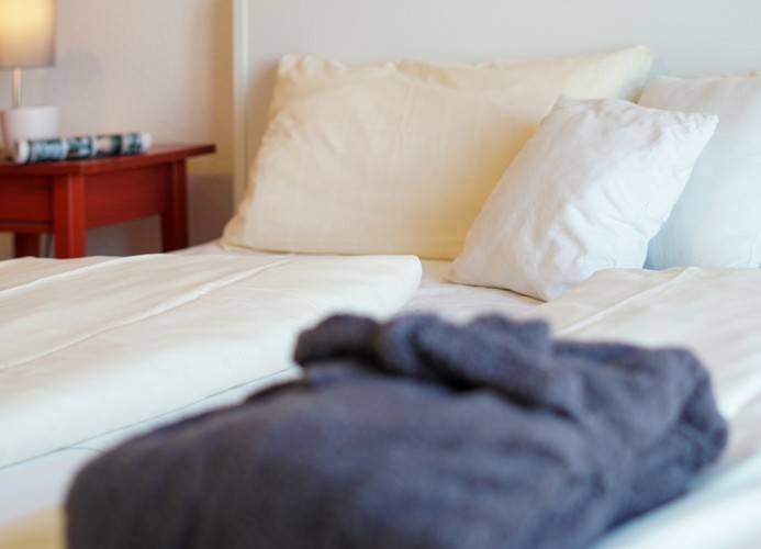 ... im Schlafzimmer