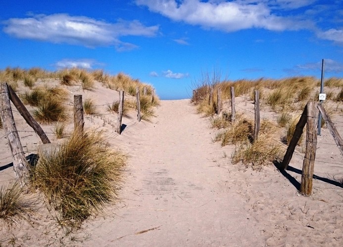 Strand vor der Tür