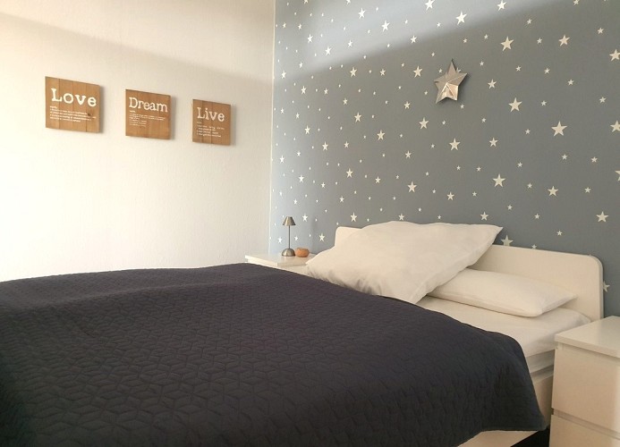 abgeteiler Schlafraum