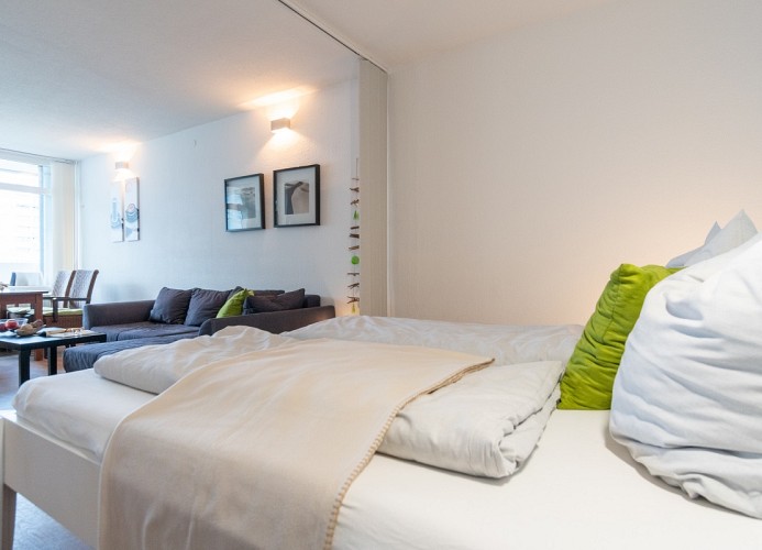 ... einem Doppelbett