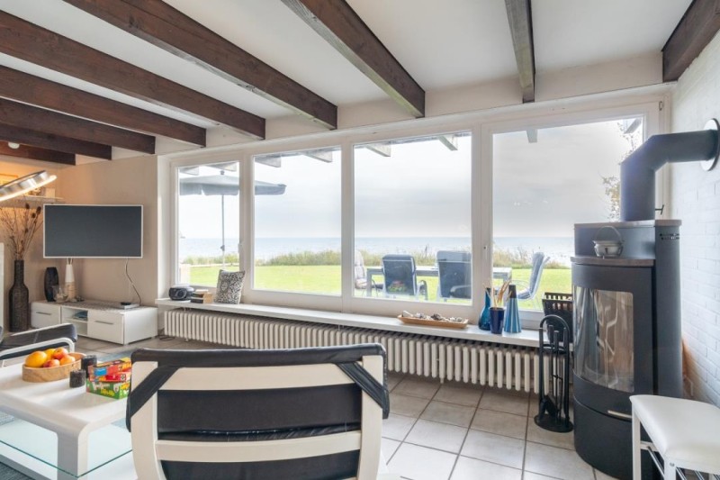 ... mit einem Kaminofen 