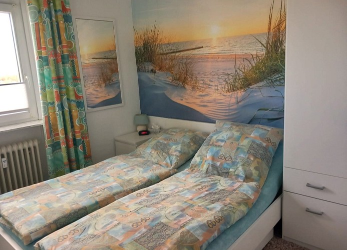 Doppelbett im Schlafzimmer