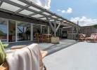 große Dachterrasse ...