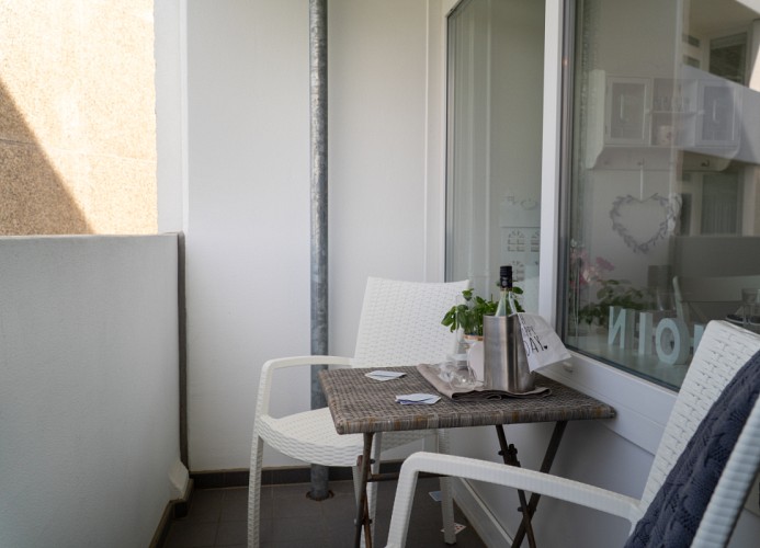 gemütlicher Balkon ...