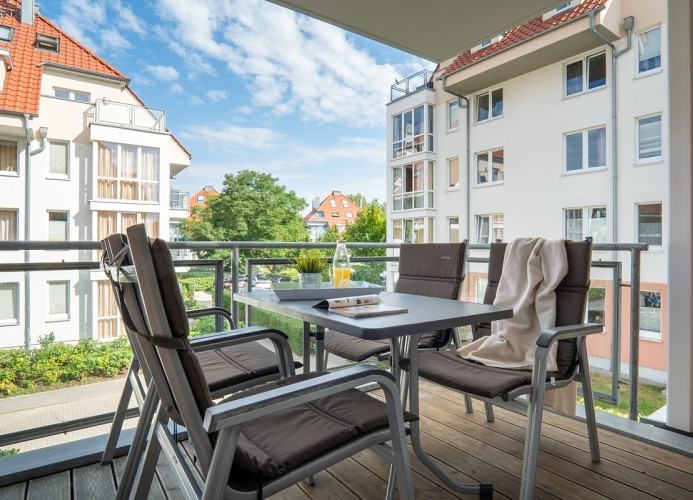 gemütlicher Balkon