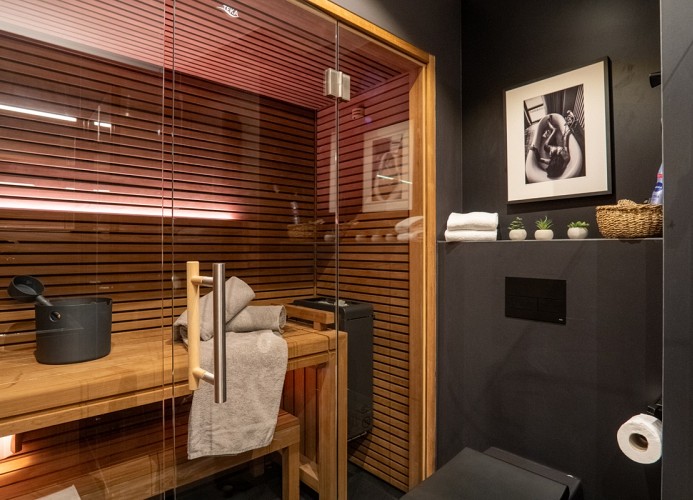 ... mit eigener Sauna