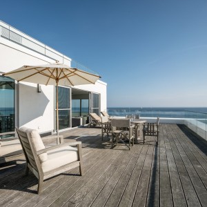 Außensauna auf der Dachterrasse