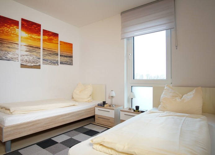 zwei Einzelbetten ...