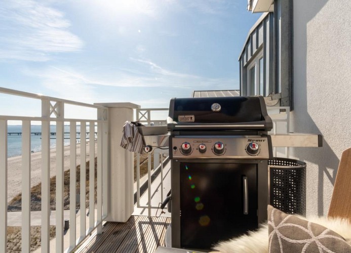 ... mit einem Weber-Gasgrill ...