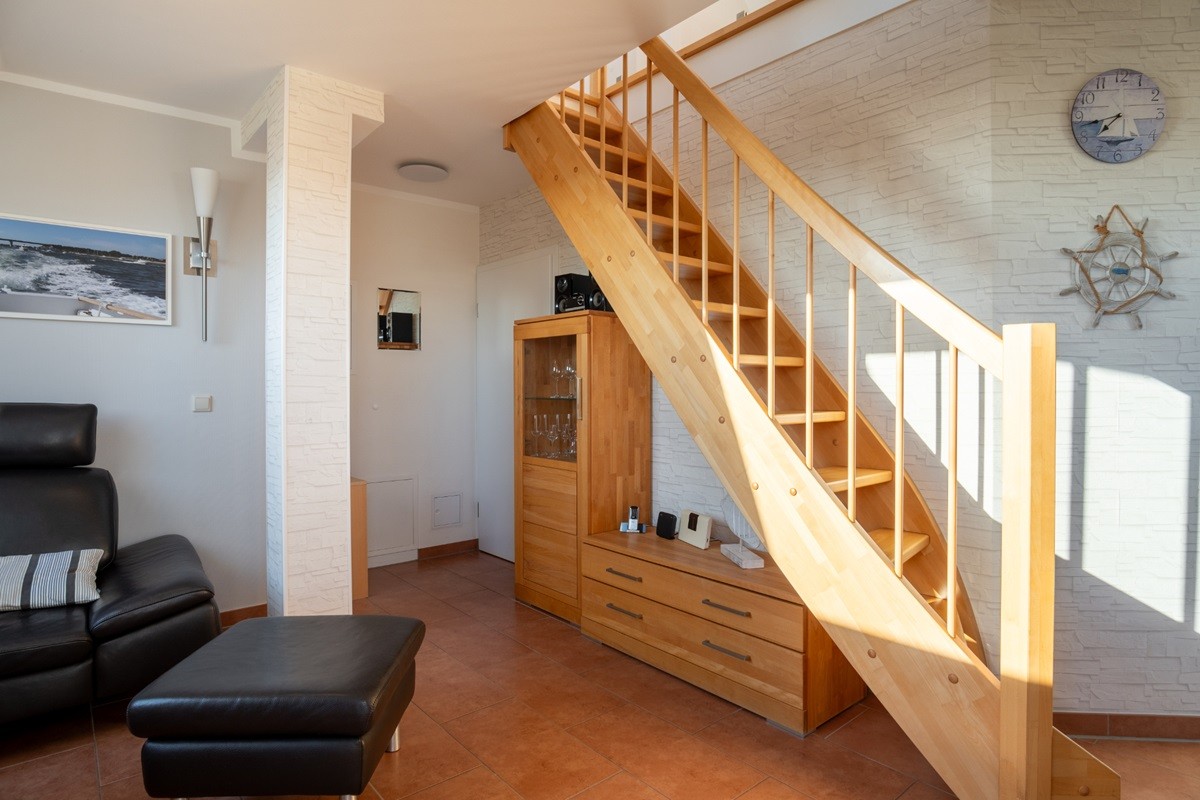 Treppe zur Galerie