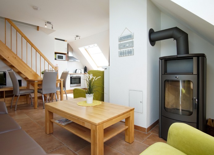 ... kuscheligem Kaminofen ...