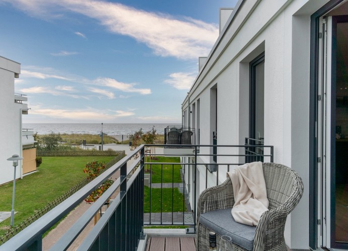 Balkon mit direktem Meerblick