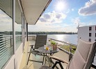 Balkon mit Blick zur Ostsee und zum Binnensee