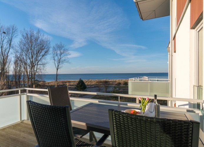 ... Balkon mit Ostseeblick ...