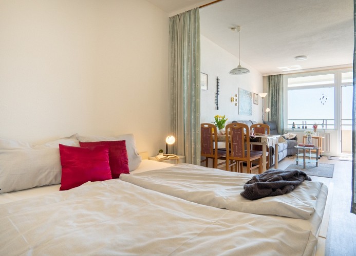 ... mit einem Doppelbett