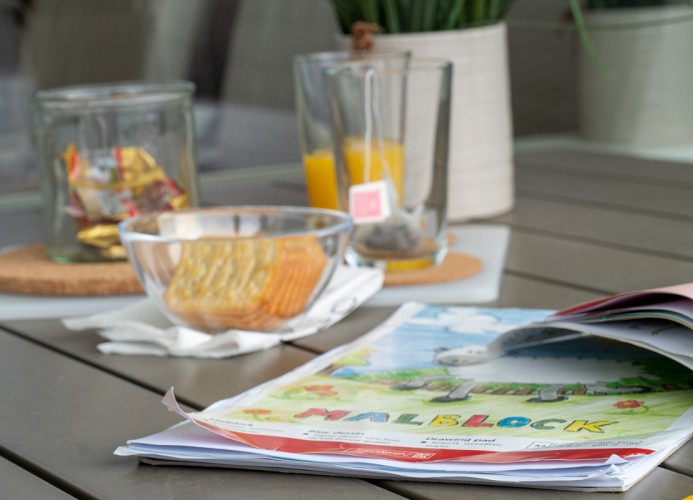 ... mit gemütlicher ...