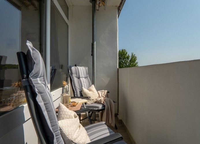 sonniger Balkon