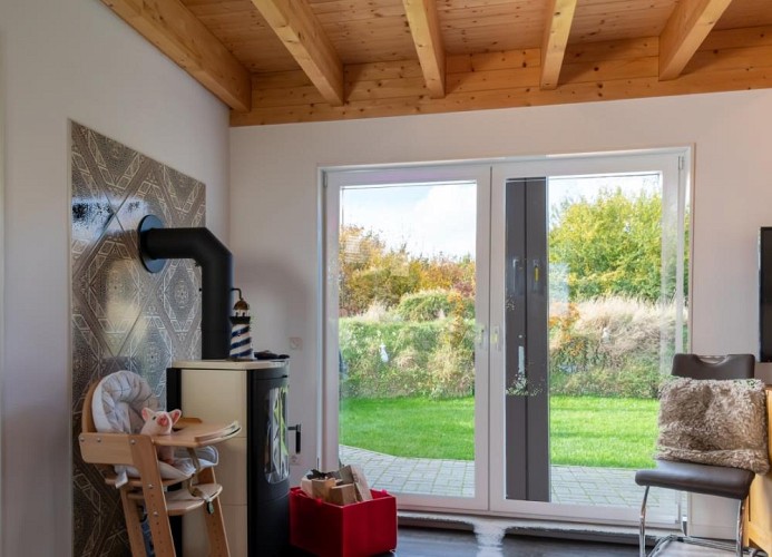 ... und Kaminofen ...