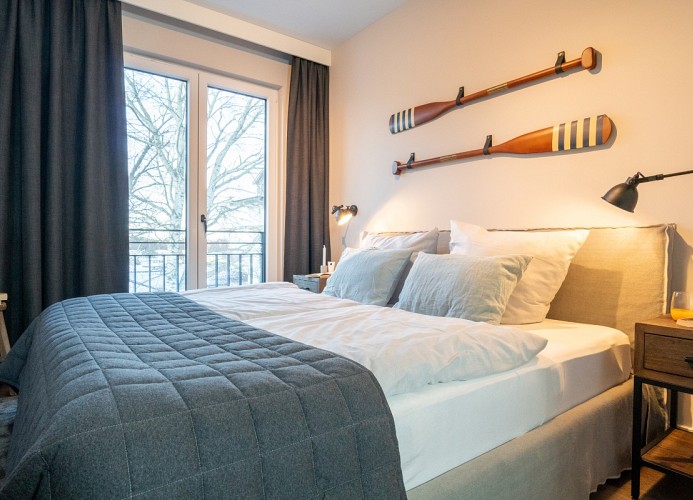 ... einem Doppelbett