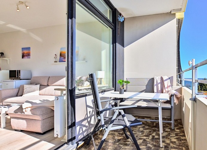 sonnige Balkon