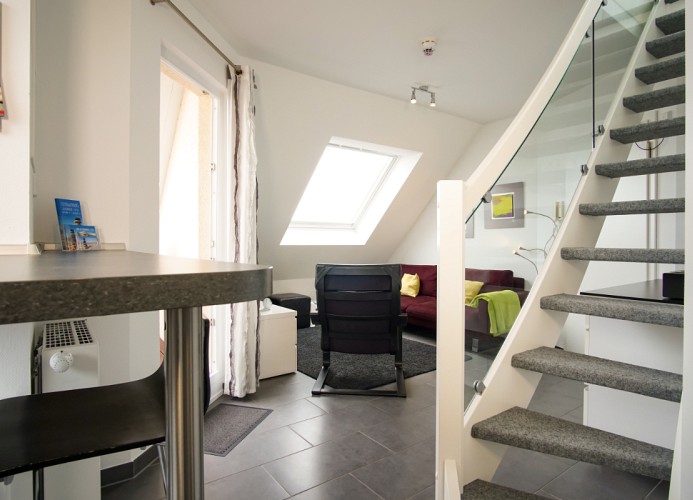 Treppe zur Galerie