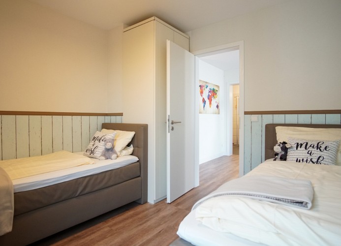 zwei Einzelbetten ...