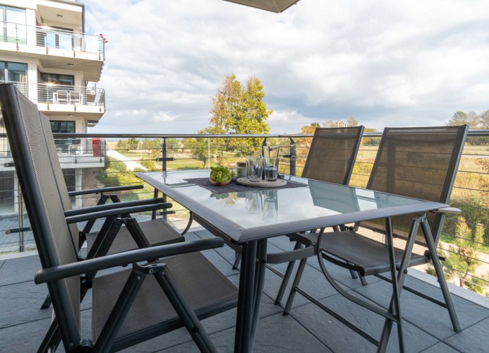 Balkon mit dem ...