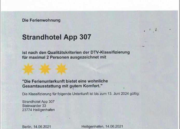 'Strandhuus' (ehem. Strandhotel), Wohnung 307 'Albatros' (Typ III)