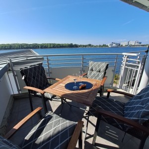 Ausblick vom Balkon