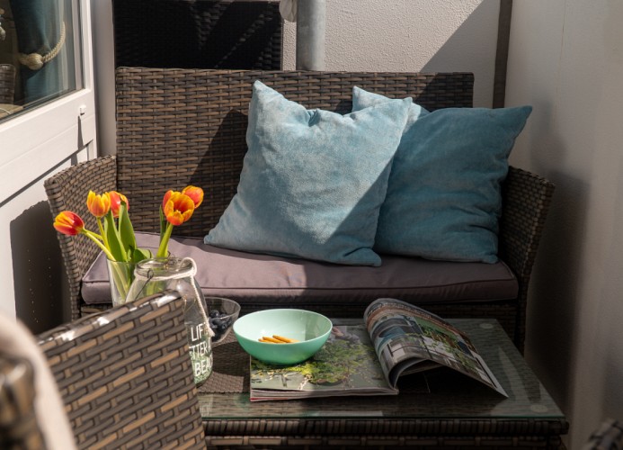 ... mit gemütlicher ...