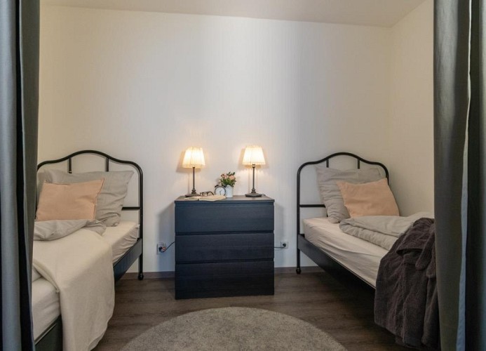 zwei Einzelbetten ...