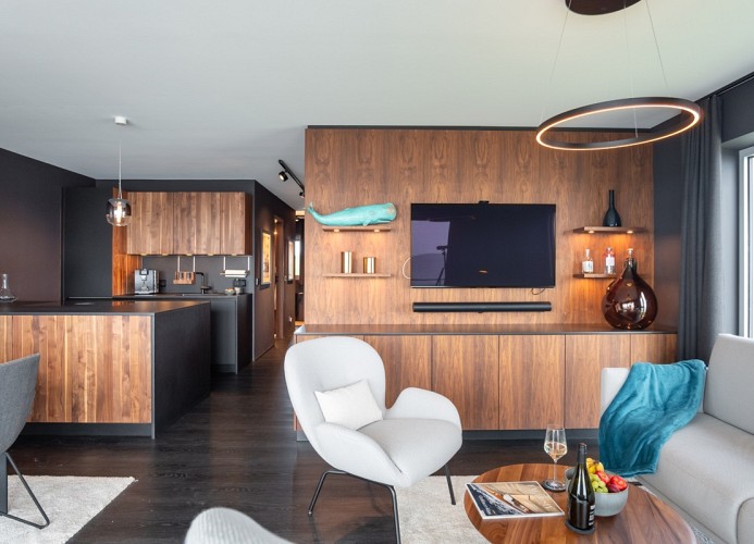 TV-Board mit Sonos-Soundbar
