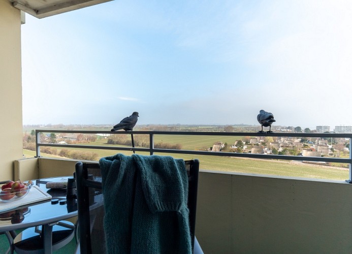 ... vom Balkon