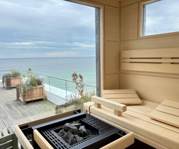 Außensauna auf der Dachterrasse