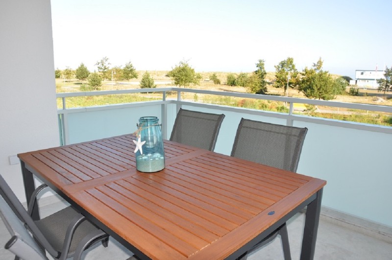 Balkon mit Blick zur Ostsee