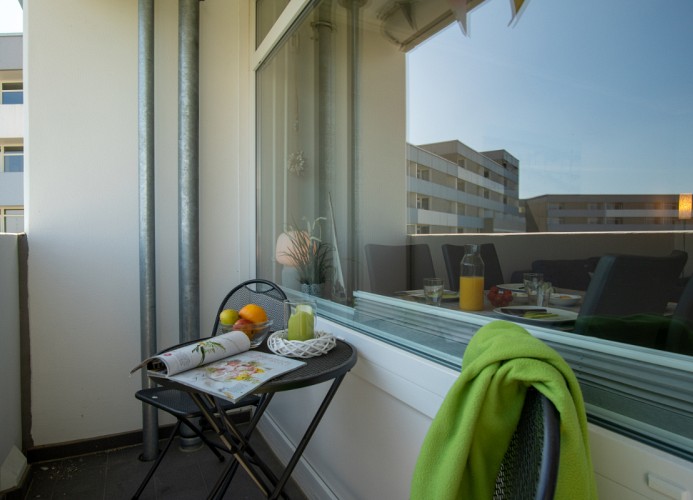 gemütlicher Balkon ...